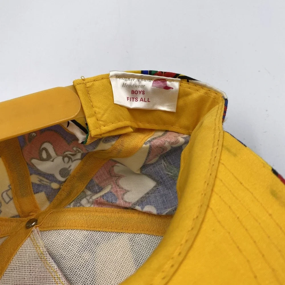 Vintage Ministerrn Hat Cap Snap‎ Back Boys Colorful Cartoon Graphics 90s Youth